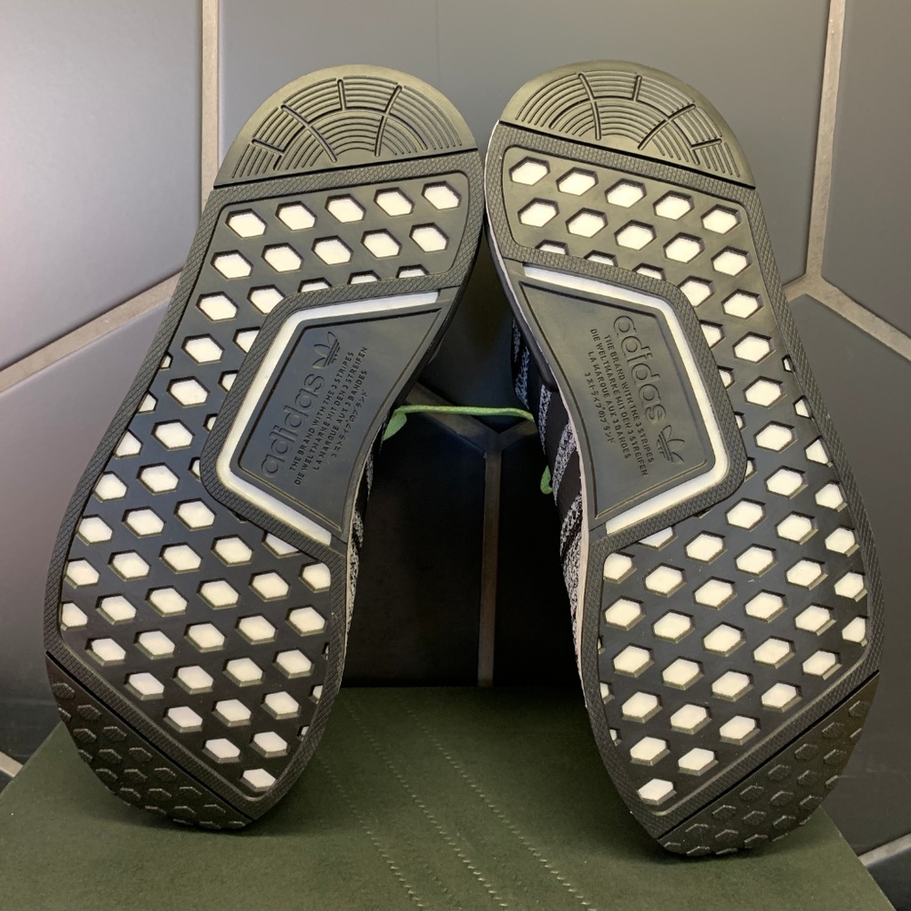 Adidas NMD R1 Static Solar Yellow Running Shoes - Picture 5 of 6